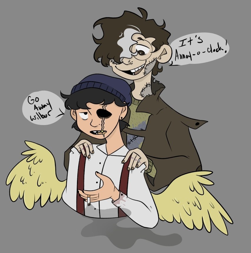 quackity and tubbo (dream smp) drawn by cookiejugz