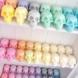 sosuperawesome:  Skull Candles by Ember Candle