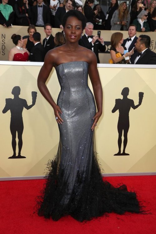 superselected: Lupita Nyong’o Wears Ralph &amp; Russo. More HERE: superselecte