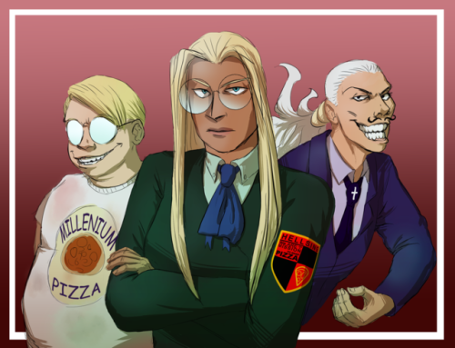 hellsing-inserts: spelonca: I present to you: the worst (or the best, idk) hellsing au ever made.No 
