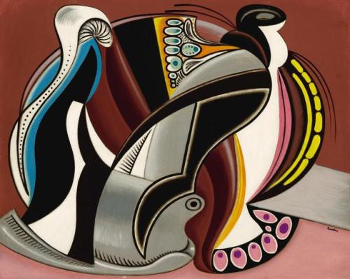 Auguste Herbin (French, 1882-1960) - Composition, Oil On Canvas, 64.70 X 80.60 Cm (1929)