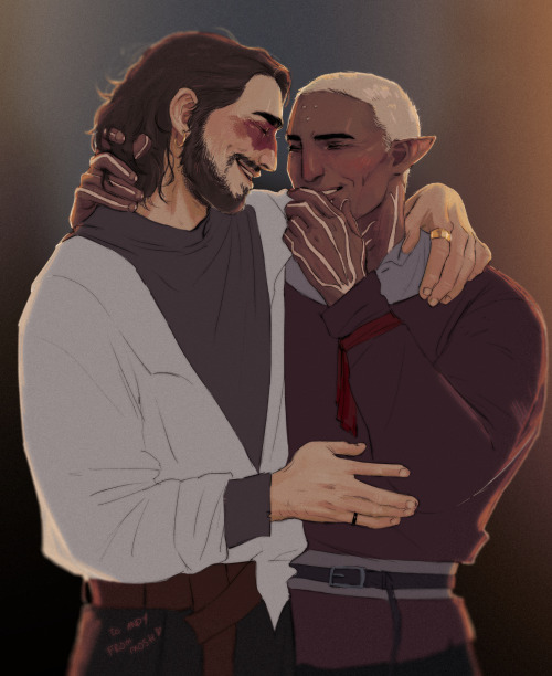 mosh-da:just two drunk men loitering outside the hanged man, busy with falling in love <3You all 