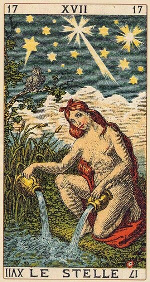 kmarx: The star tarot card brings renewed hope and faith and a sense that you are