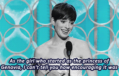    “The girl who started as the princess of Genovia…” (x)   