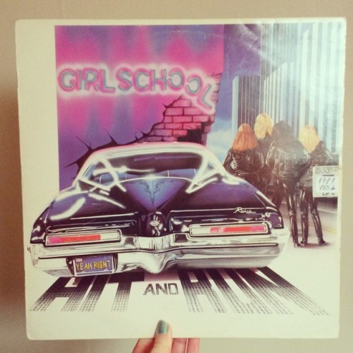 sugoi-punk:#vinyl #girlschool is one of the best all women rock bands everrr!!! I saw them live when