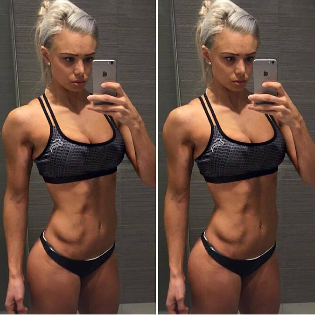 strongliftwear:  Repost of @laurensimpson 2 weeks out from @wbff_aust 😍💪🏼