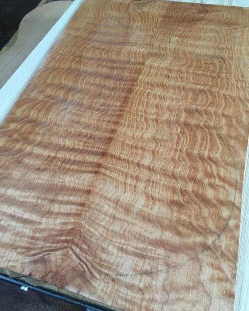 I&rsquo;ve had this wild maple top on the woodpile for years. Time to make a guitar. Is it part 