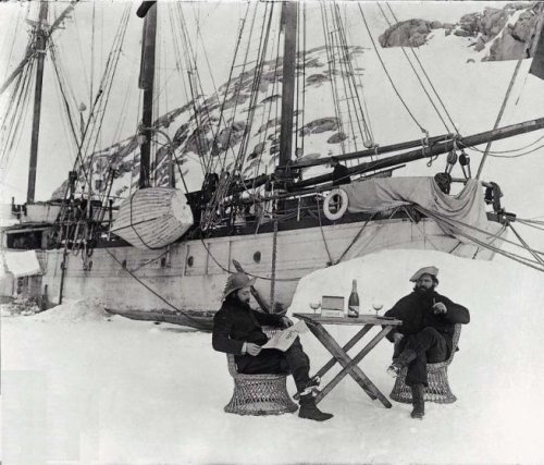 historicaltimes: ‘Champagne on Ice’: The story of a famous but forgotten 1904 photograph