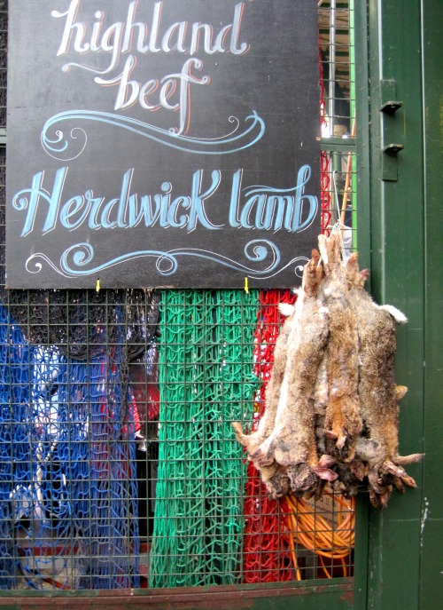 Highland Beef, Herdwick Lamb &amp; Rabbits, Butcher Shop, Borough Market, London, 2010,