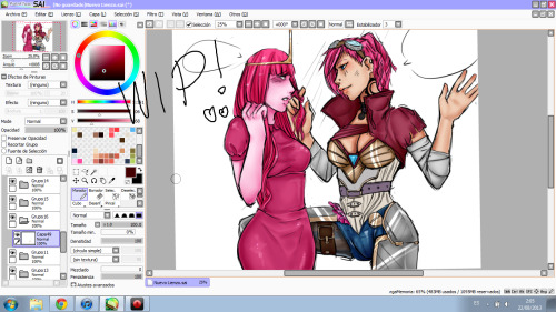 The drawing of the livestream! I hope I could finish it tomorrow <3 Also thanks for all the people who were on the livestream! It was a pleasure to talk with you! <33