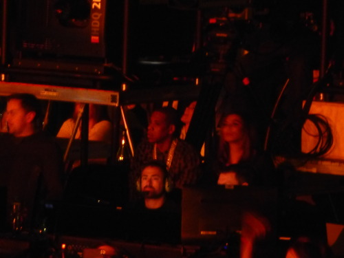 Tina and Jay watching Beyonce on stage Saturday March 1st London