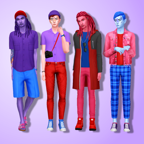 Happy Simblreen! - Part 5 Liliili Male Clothes Pack 2020 in Sorbets RemixLiliili’s male clothe