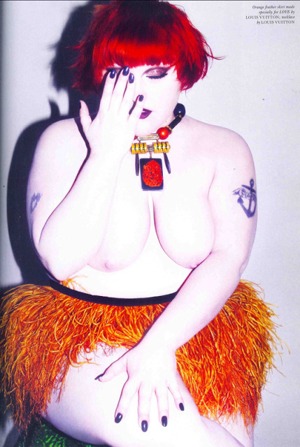 claudiamatossilva:  Beth Ditto for Love Magazine’ 2009 Source: Wannafeelit 