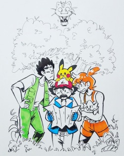 cirquecarte: inktober #1, pokemon!! (a redraw