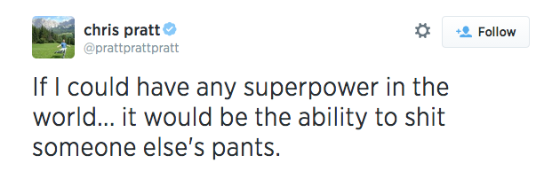 chrisprattawesomesource:  Chris Pratt tweets (Part 1) 