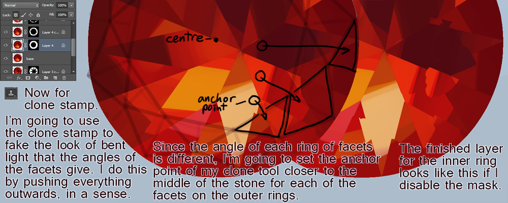 viivus:  I made a walkthrough of my process for drawing faceted stones! Judging by