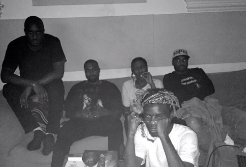 hugomoreira:Virgil Abloh, Kanye West, A$AP Rocky, Ian Connor, A$AP Bari