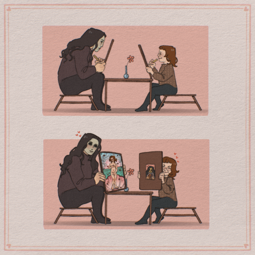 You Know, This Kind Of Date When You Draw Each Other But He's A Pro And You.... Just Having Fun :D