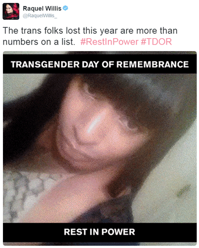 thetrippytrip:    Before #TransAwarenessMonth is over. Never forget.  Monica Loera.