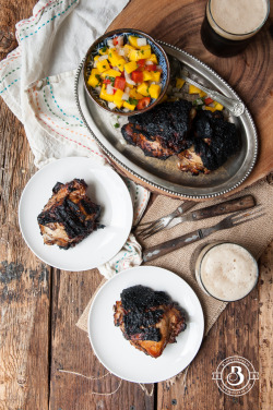 guardians-of-the-food:  Grilled Stout Jamaican Jerk Chicken