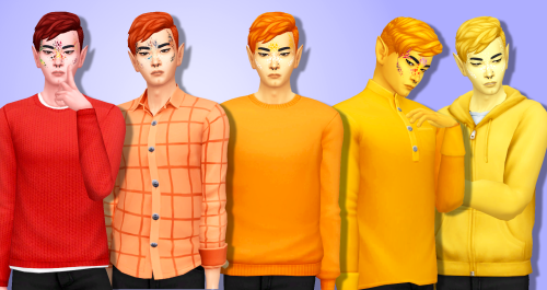 15 Base Game Male Tops in Sorbets Remix15 male base game tops in all 76 Sorbets Remix ColoursSome de