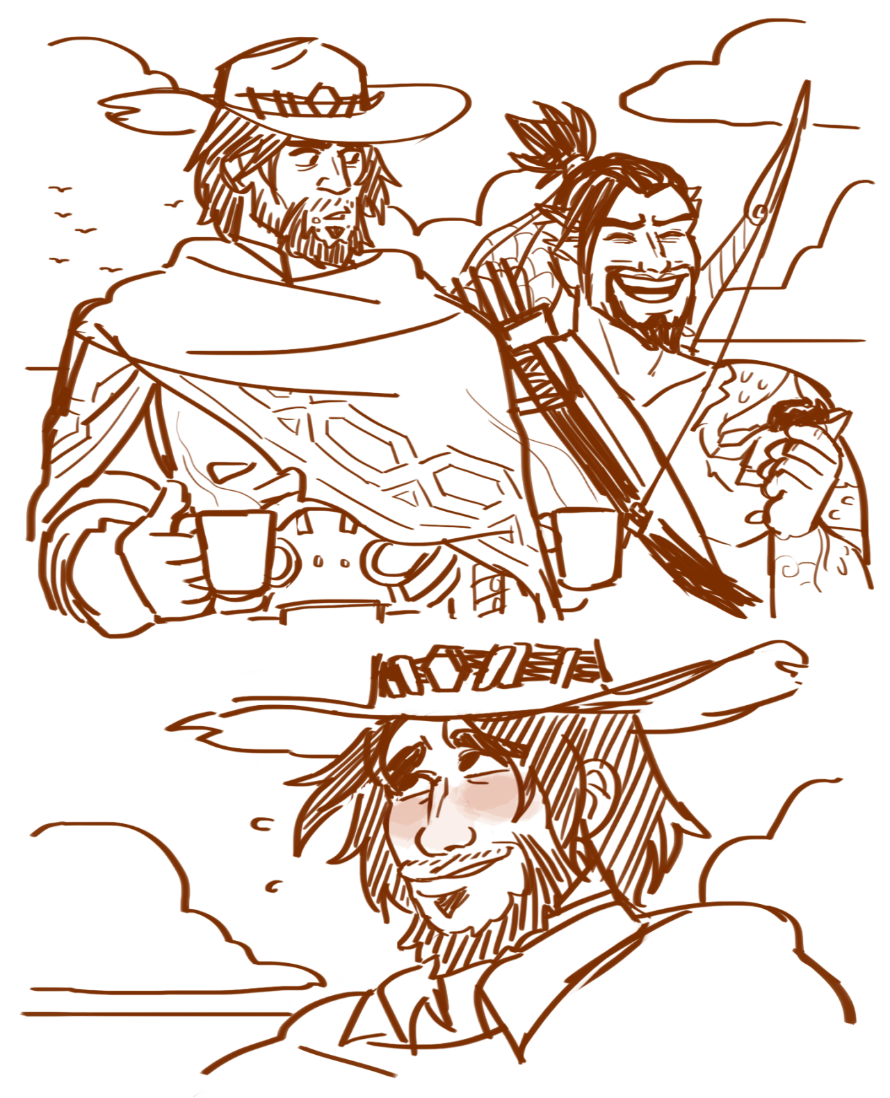 triptrippy:  ANYWAYS heres some drawings I posted to twitter a while ago after reading