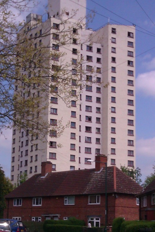 fuckyeahabandonedplaces: Burrow’s Court: A massive abandoned apartment tower-block near where 