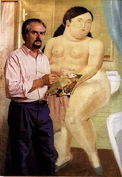 mirandacatt1:  Fernando Botero Angulo (born 19 April 1932) is a figurative artist and sculptor from Medellín, Colombia. His signature style, also known as “Boterismo”, depicts people and figures in large, exaggerated volume, which can represent political