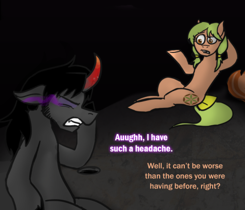 ask-king-sombra:  I JUST DON’T UNDERSTAND ANYTHING ANYMORE ((Oh hello surprise cameo Serious Rainbow! Or maybe not-so-surprise, considering you were riding wolfback a couple updates ago.))  @$(*YU#*&)(RYR O_O