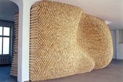 darksilenceinsuburbia:  Gerhard Mayer. Holzchlichten, 2000. 7200 woodsticks.