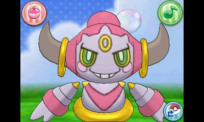 pokemon-global-academy:   Hoopa  Hoopa is a Mythical Pokémon in the world of Pokémon Omega Ruby and Pokémon Alpha Sapphire that cannot be encountered through regular gameplay! The Pokémon is recognizable by its two horns and the golden ring that