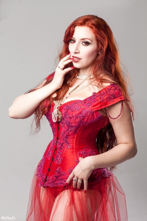 Still one of my favorite pieces. Red and fuschia &ldquo;Lust&rdquo; inspired corset! Photos by the 