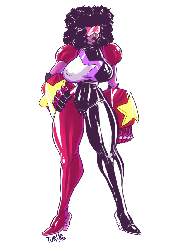 turtlechan:  Let’s perv a bit Garnet from steven universe n_x quick sketch reblog
