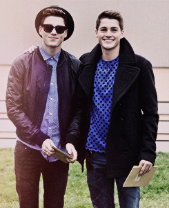 poynterl:  Jack and Finn Harries at the Burberry