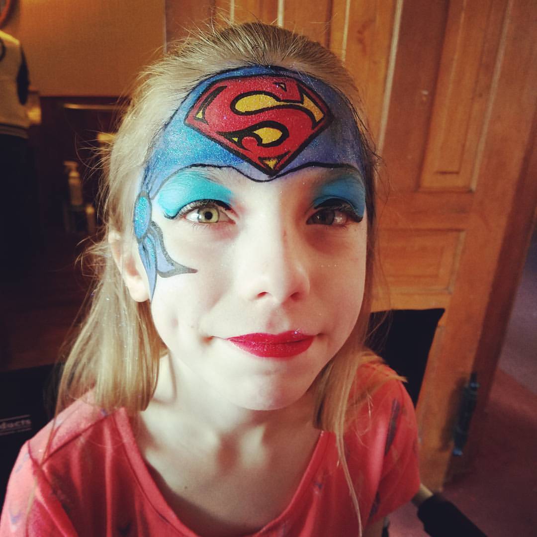 The Face Painting Robot on Tumblr: SuperGirl! #superhero #facepainting  #facepaint #marvel #avengers #dccomics #batman #superman #birthdayparty...