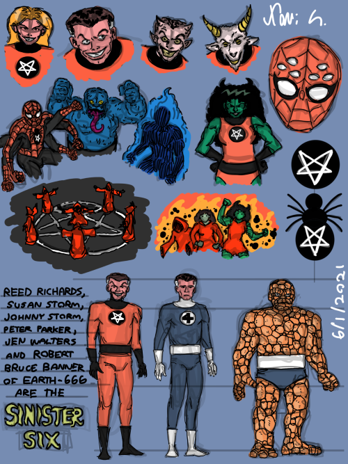 goldenboyreturns: More alt. reality designs for Marvel characters! I have less citations for these t