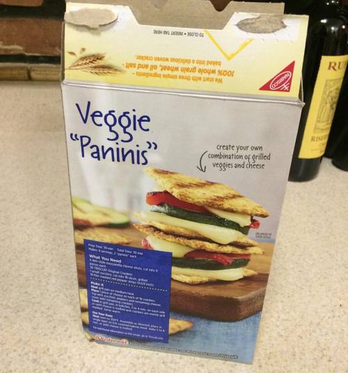 I think the folks over at #Triscuit have a fundamental misunderstanding of the whole panini concept.