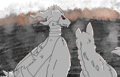 “Where did you come from!?” The Reshiram growls at Beo. “You must be from another world to still be 