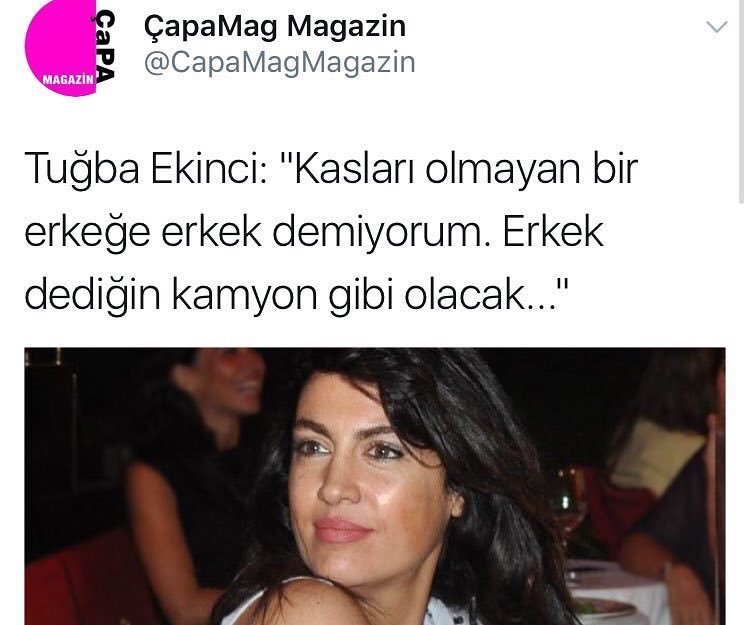 Tuğba Ekinci:
"kasları...