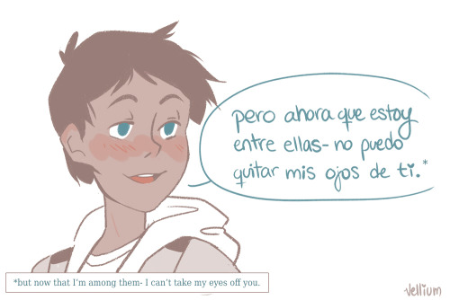 vellium:  i love spanish speaking lanceÂ  this is based off of @klanced postÂ that inspired me weeks ago and i finally finished it <3 quick thing: i love when fic writers make lance cuban because it makes me so happy to have something in common with