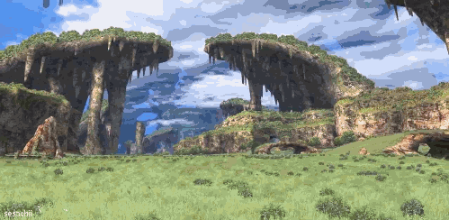 monadoreplica:  sesachii:  PSA: Xenoblade Chronicles 3D launches April 2 in Japan and Europe and April 10 in NA! You see all those locations? None of them are backdrops because with Xenoblade, if you see it, you can reach it, explore it, then jump off