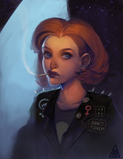 littledeerling:punk scully is my gf 