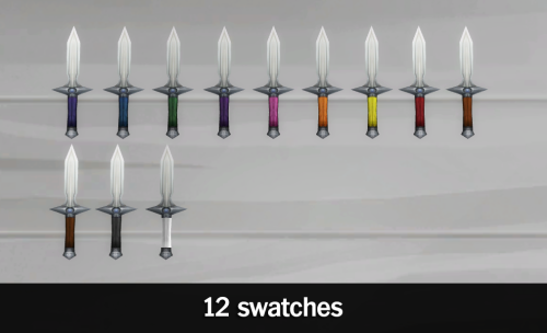 Witchy Athame SetSims 4, base game compatible (World of Warcraft conversions with recolors)Athame 1: