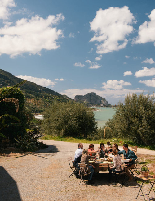 Dining on the hills outside Cefalu with Sicilian Food Lovers.