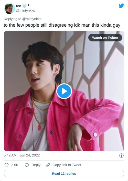 to the few people still disagreeing idk man this kinda gay pic.twitter.com/8aRtQjpkFP
β ree π§ β· (@mintynkks) June 24, 2022