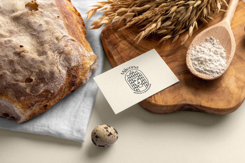 mockupcloud:  Milenna - Padaria e lanchoneteMockups used in this project 👉 Bakery Branding Mockup Kit Design by https://luizdesign.com.br
