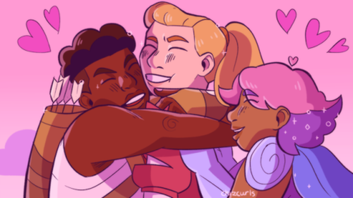 chizcurls: best friends squad! i’ve seen many screenshot redraws of this one particular scene 