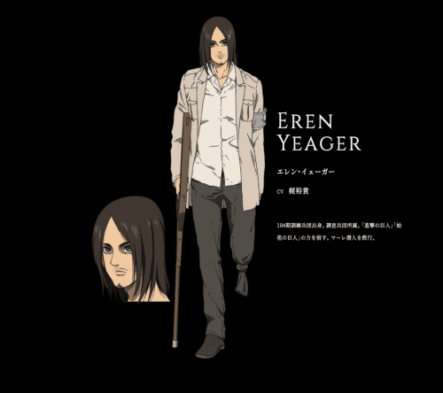 Shingeki no Kyojin The Final Season Character Designs 