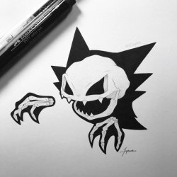 retrogamingblog:Skeletal Ghost Pokemon made