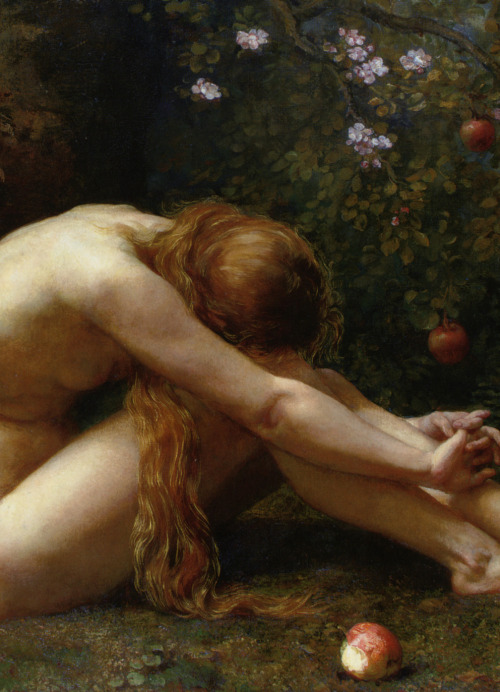Anna Lea Merritt,Eve,1885 (detail) Oh my god, you don’t even know how much I love this representation of Eve.